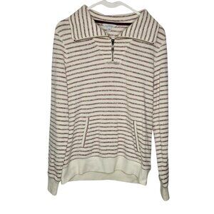 NWT LL Bean Signature Quarter Zip Sweatshirt Size Small Cotton Blend